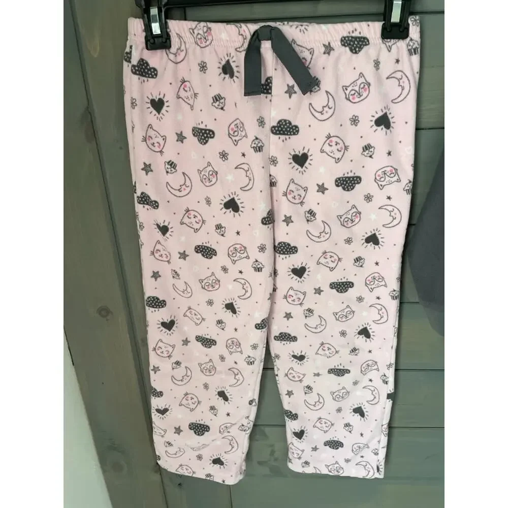 Girls Pajama Bundle Size 6/7 7 Carter’s Cat & Jack Fleece Nightgown Set
